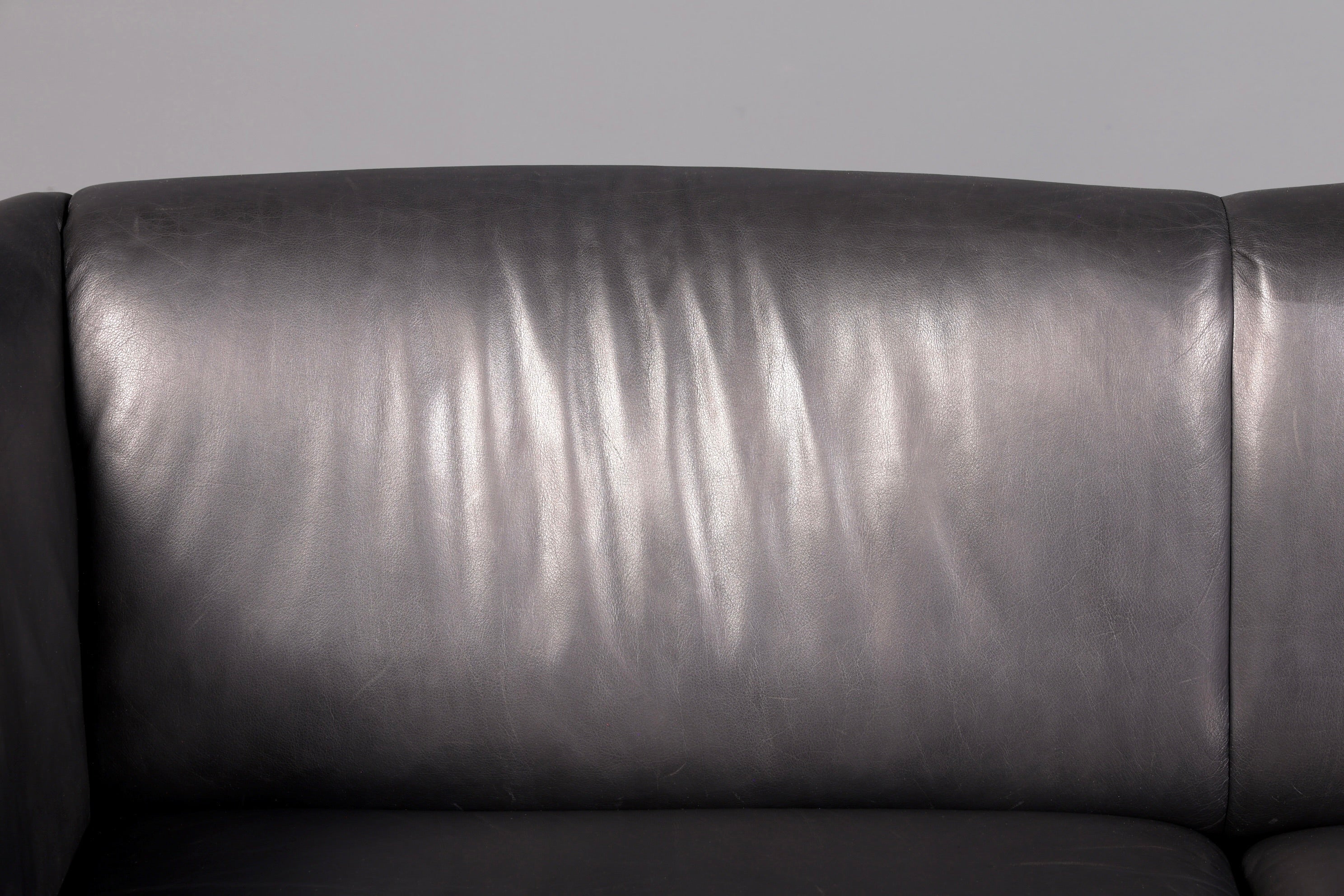 Wunderschönes Original De Sede DS-32 c Sofa Schwarz Echt Leder 2-Sitzer 90er Designer Ledersofa Couch Loungesofa Vintage