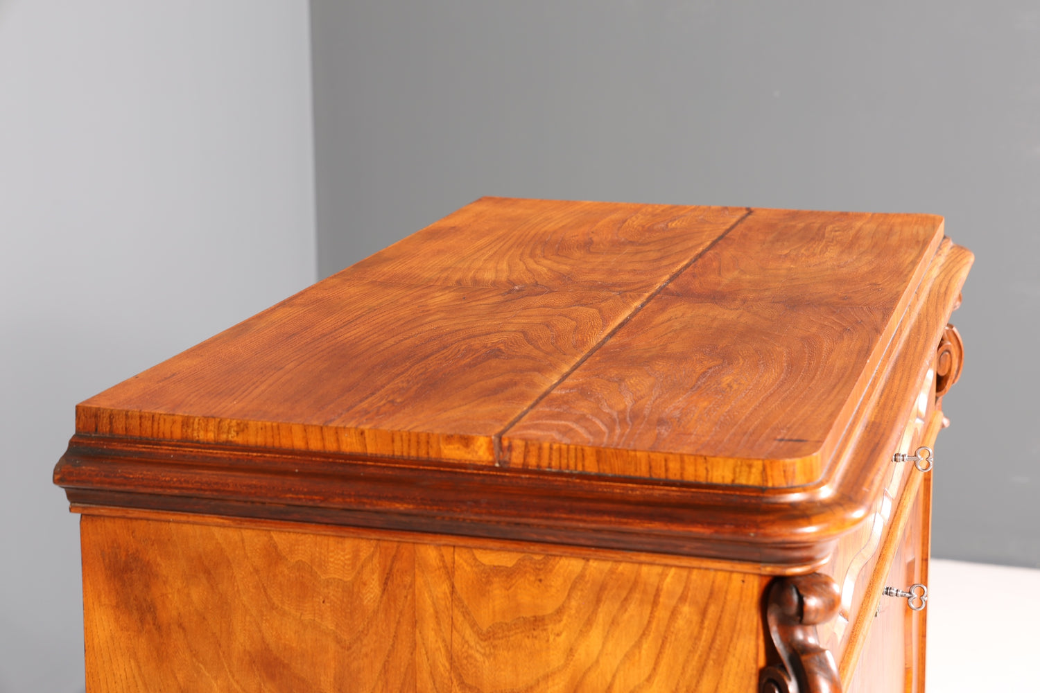 Edler Louis Philippe Sekretär um 1880 Gründerzeit Antik Vertiko Schrank Chiffoniere Schubladenkommode