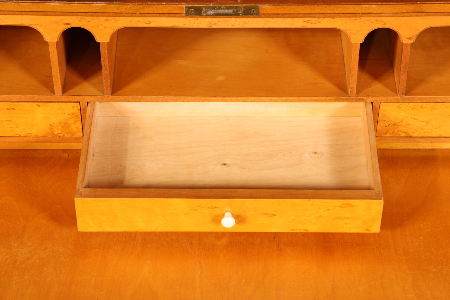 Wunderschöner Mid Century Rollladen Sekretär echt Holz Büro Schrank Vintage Schreibkommode