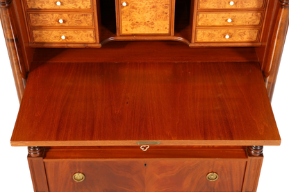 Wunderschöner Original Biedermeier Sekretär um 1860 Englisch Kommode Antik Bürokommode