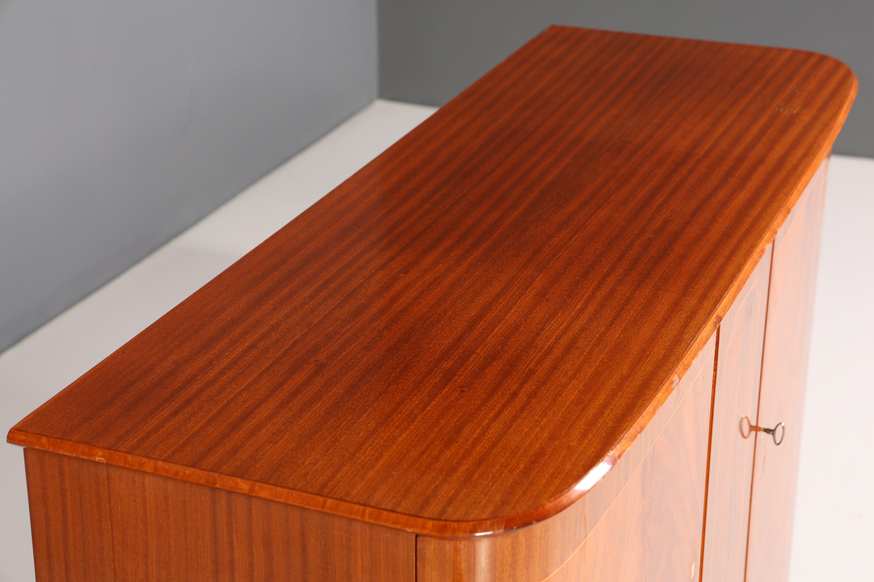 Traumhafter Schrank Antik Sideboard Highboard um 1950 Aktenschrank Barock Stil Intarsien