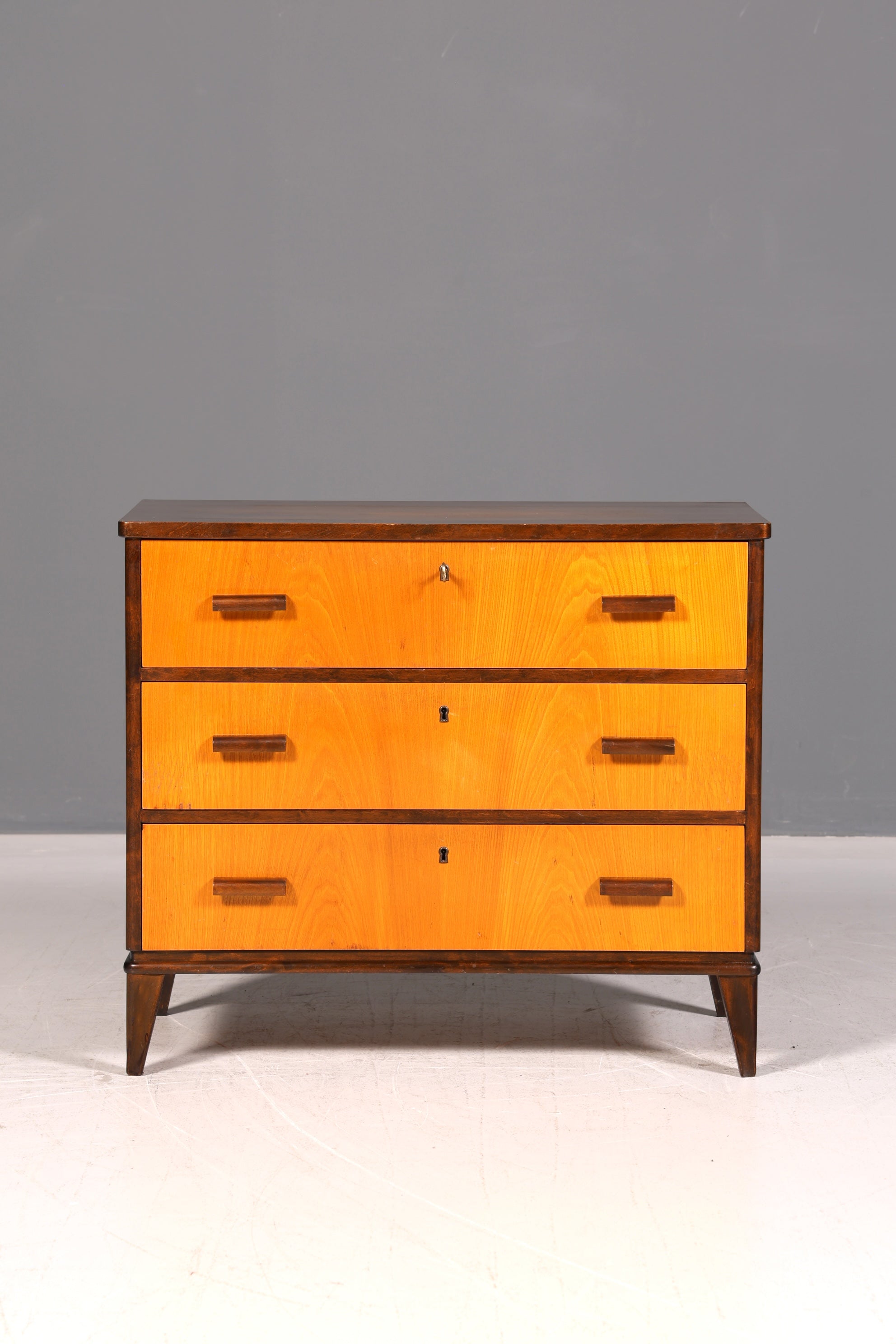 Wunderschöne Mid Century Kommode Vintage TV Sideboard 60er Schrank Flurkommode Klappschrank
