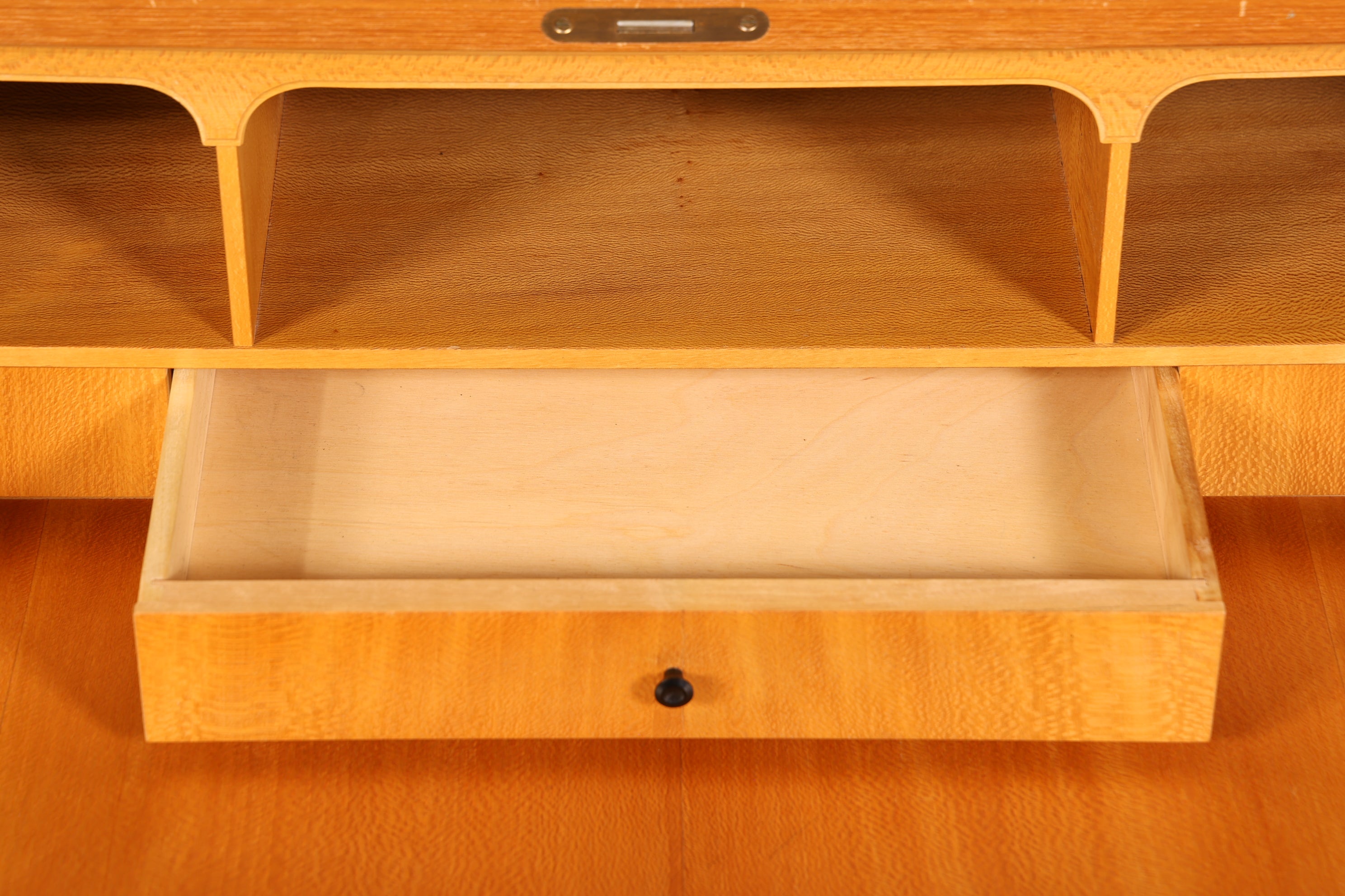 Wunderschöner Mid Century Rollladen Sekretär Danish Design Teak Holz Schreibkommode 60er Jahre