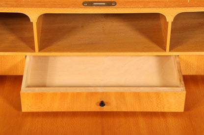 Wunderschöner Mid Century Rollladen Sekretär Danish Design Teak Holz Schreibkommode 60er Jahre