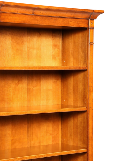 Hauptstadt Möblerei H907 Bücherregal aus warmem honigfarbenem Holz mit klassischem Design und stabilen Einlegeböden