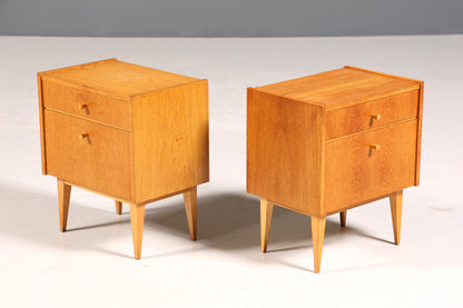 Schlichte Mid Century Kommode Vintage Klappschränkchen Danish Design Nachttisch 2 von 2