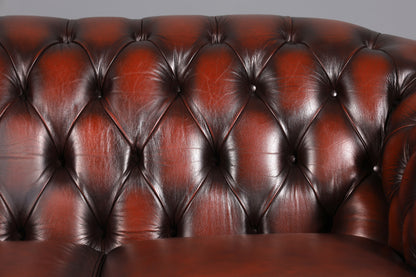 F857 Finish Wunderschöne Original Chesterfield Centurion 2-Sitzer Couch Englisches echt Leder Sofa UK