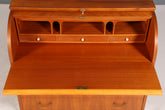 Traumhafter Mid Century Rollladen Sekretär echt Holz Büro Schrank Vintage Schreibkommode