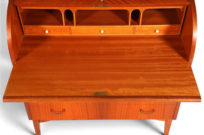 Wunderschöner Mid Century Rollladen Sekretär echt Holz Büro Schrank Vintage Schreibkommode