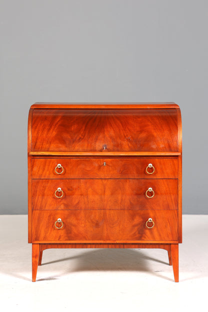 Traumhafter Mid Century Rollladen Sekretär echt Holz Büro Schrank Vintage Schreibkommode
