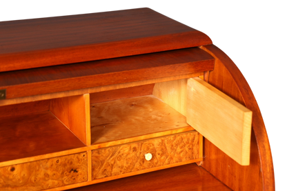 Traumhafter Mid Century Rollladen Sekretär echt Holz Büro Schrank Vintage Schreibkommode