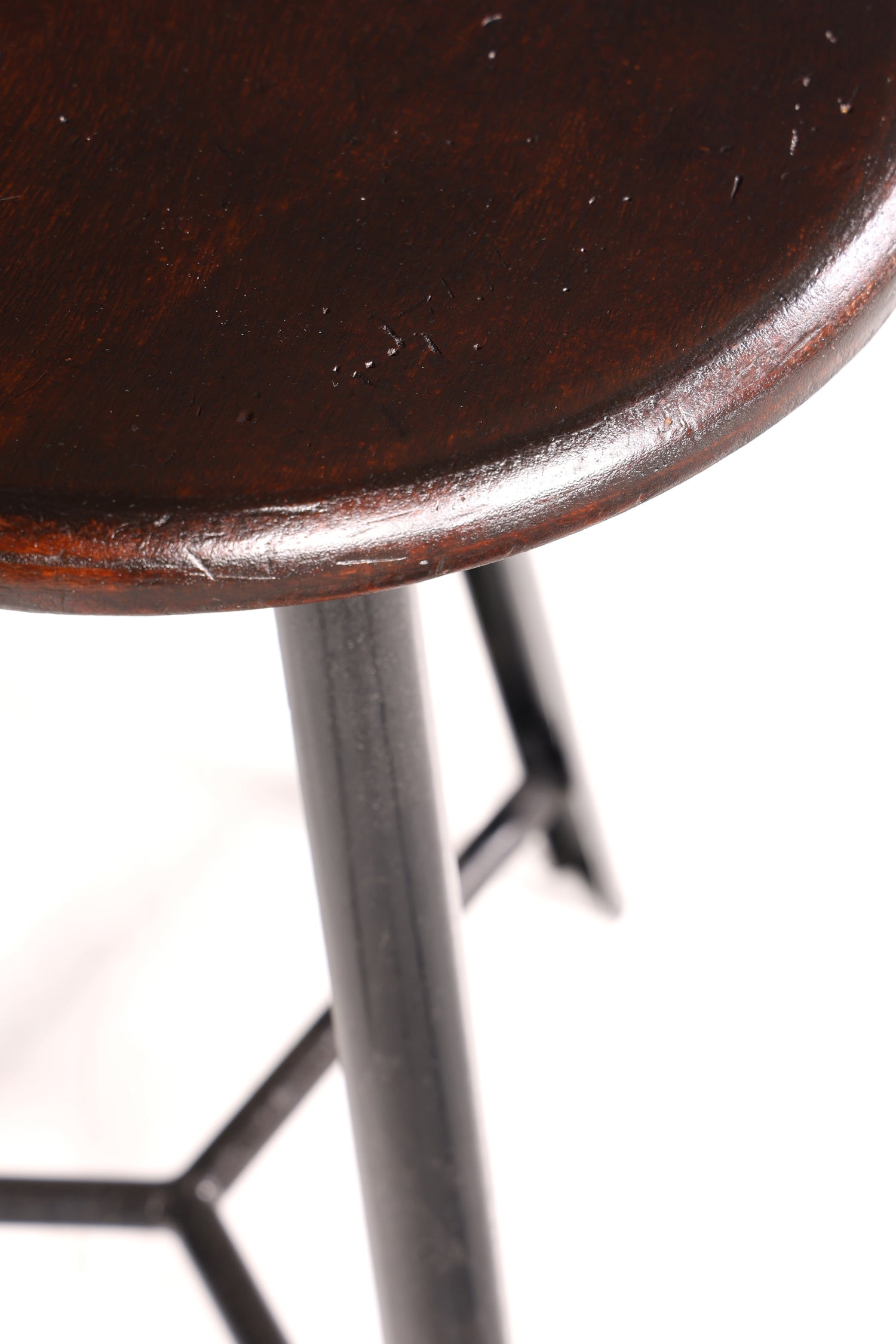 Wunderschöner Mid Century Hocker Bistro Hocker Vintage Industrial Stil Stuhl 60s