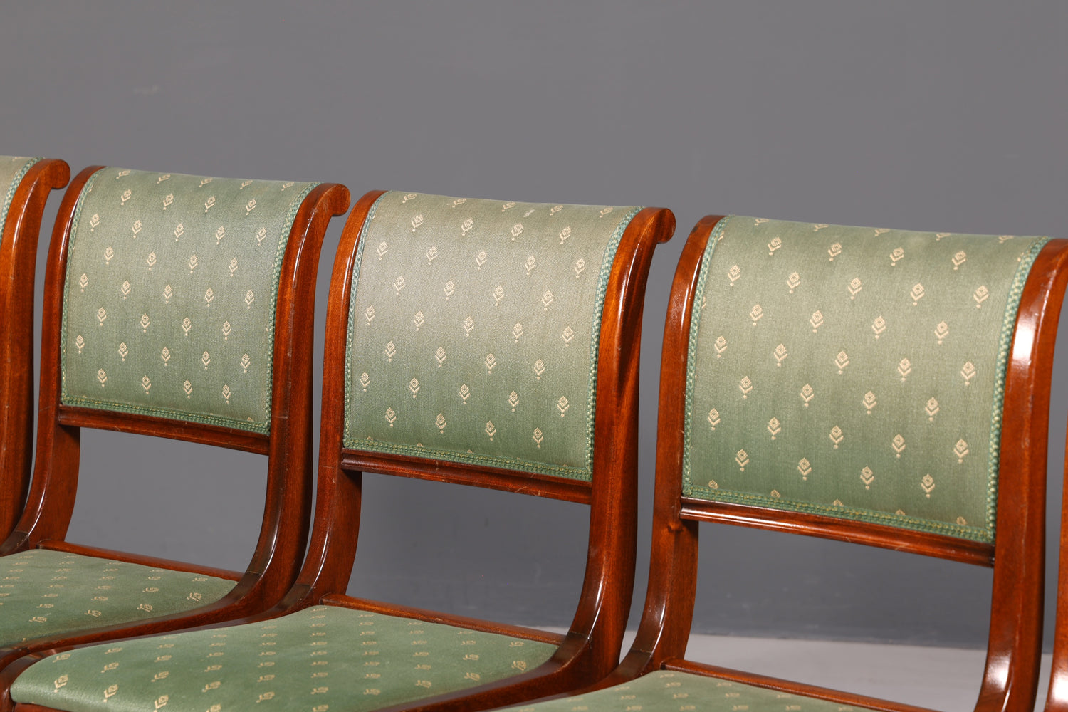 6x Edle Englische Stühle Dining Chairs 60er Jahre Küchenstühle Esszimmerstühle Stuhlset