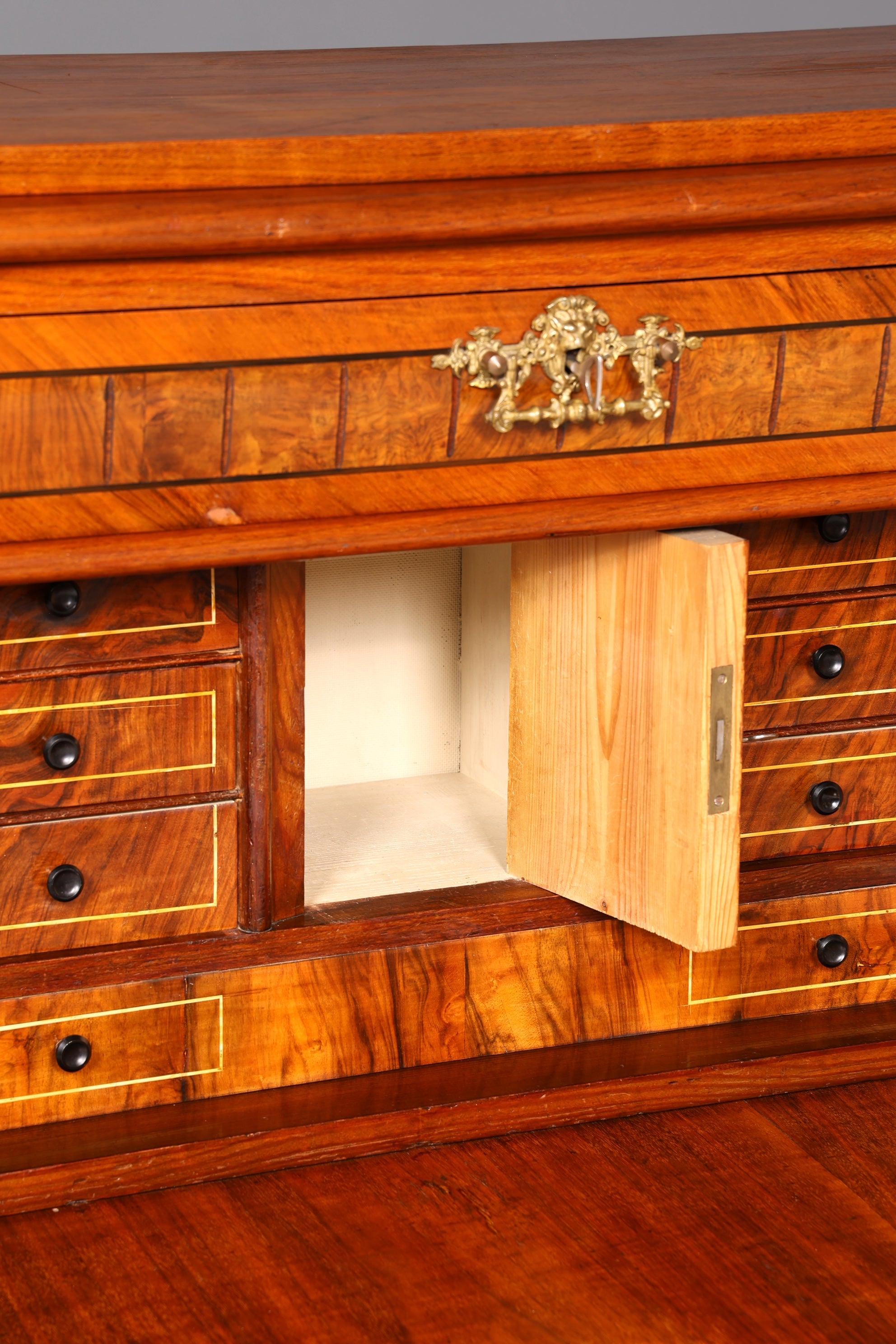 G517 Finish cm Wunderschöner Gründerzeit Sekretär Kommode Jugendstil Schubladenkommode Antik Vertiko (Kopie)