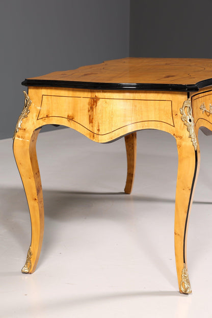 Eleganter Schreibtisch im Biedermeier Stil Bürotisch Birke Office Desk
