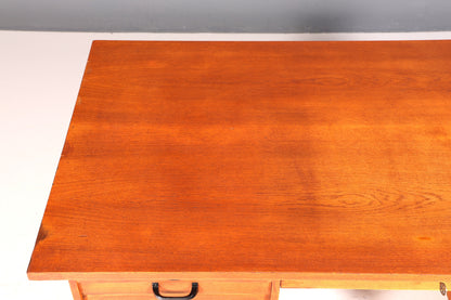 Beautiful Bauhaus-style roll-top desk, mid-century modern, real wood office table