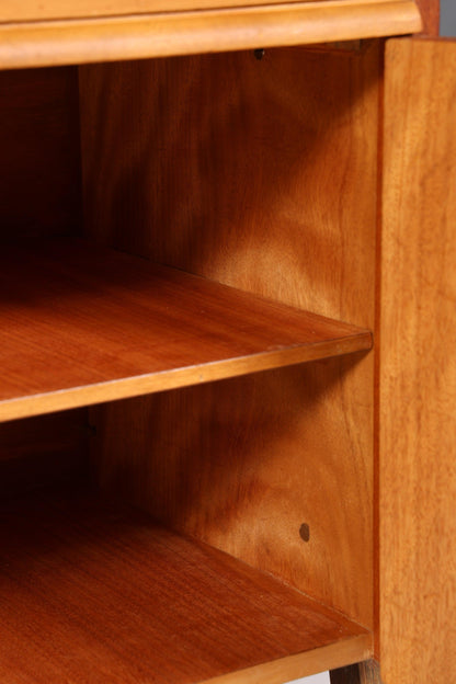 Wunderschönes Mid Century Regal Schrank Vintage echt Holz Bücherregal Retro Kommode