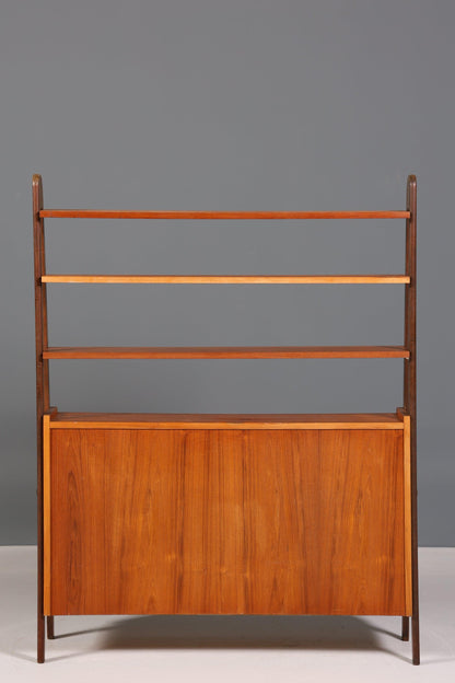 Wunderschönes Mid Century Regal Schrank Vintage echt Holz Bücherregal Retro Kommode