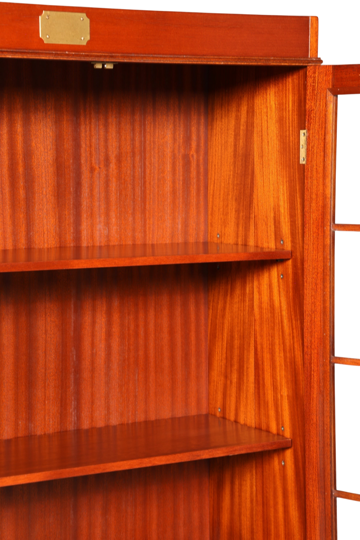 Wunderschöner Maritimer Vitrinenschrank Englischer Schrank echt Holz Bibliothek Englische Anrichte