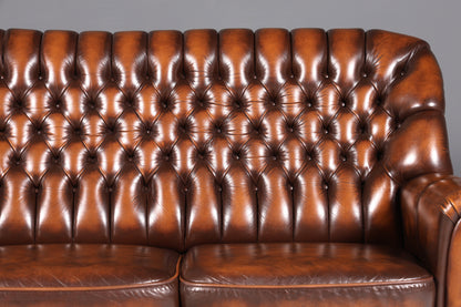 Wunderschönes Original Chesterfield Sofa 3- Sitzer echt Leder Couch Englisch