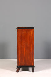 Edle Louis Philippe Kommode um 1880 Biedermeier Antik Mahagoni Sideboard Schubladen Kommode