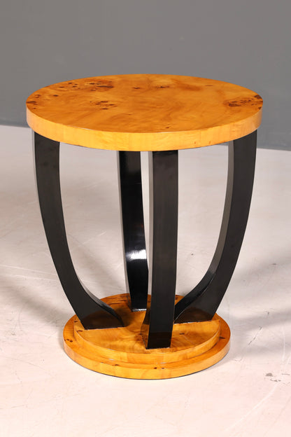 Wunderschöner Art Deco Stil Beistelltisch Antik Stil Tisch Luxus Couchtisch Birke Ablagetisch