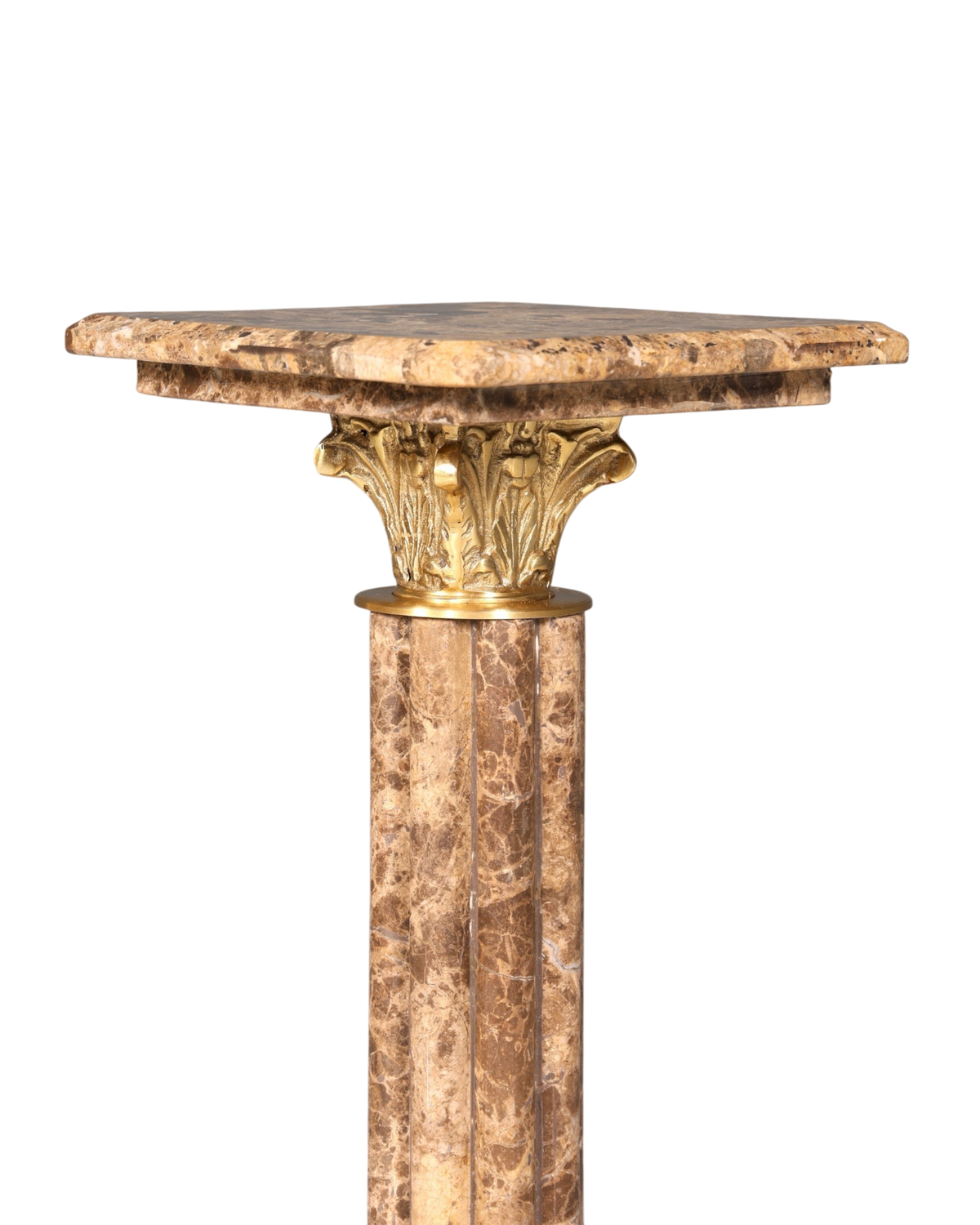 Wunderschöne Barock Stil Säule Louis XV Marmor Blumensäule Naturstein Sockel Ablage
