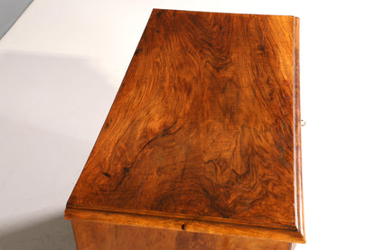 Wunderschöne Gründerzeit Kommode Louis Philippe Vertiko Nussbaum Sideboard um 1880