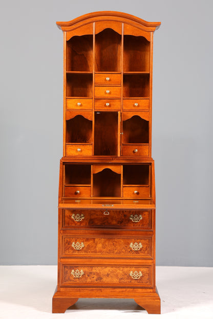 Wunderschöner Englischer Sekretär Büro Aufsatzsekretär Antik 60S Schrank UK