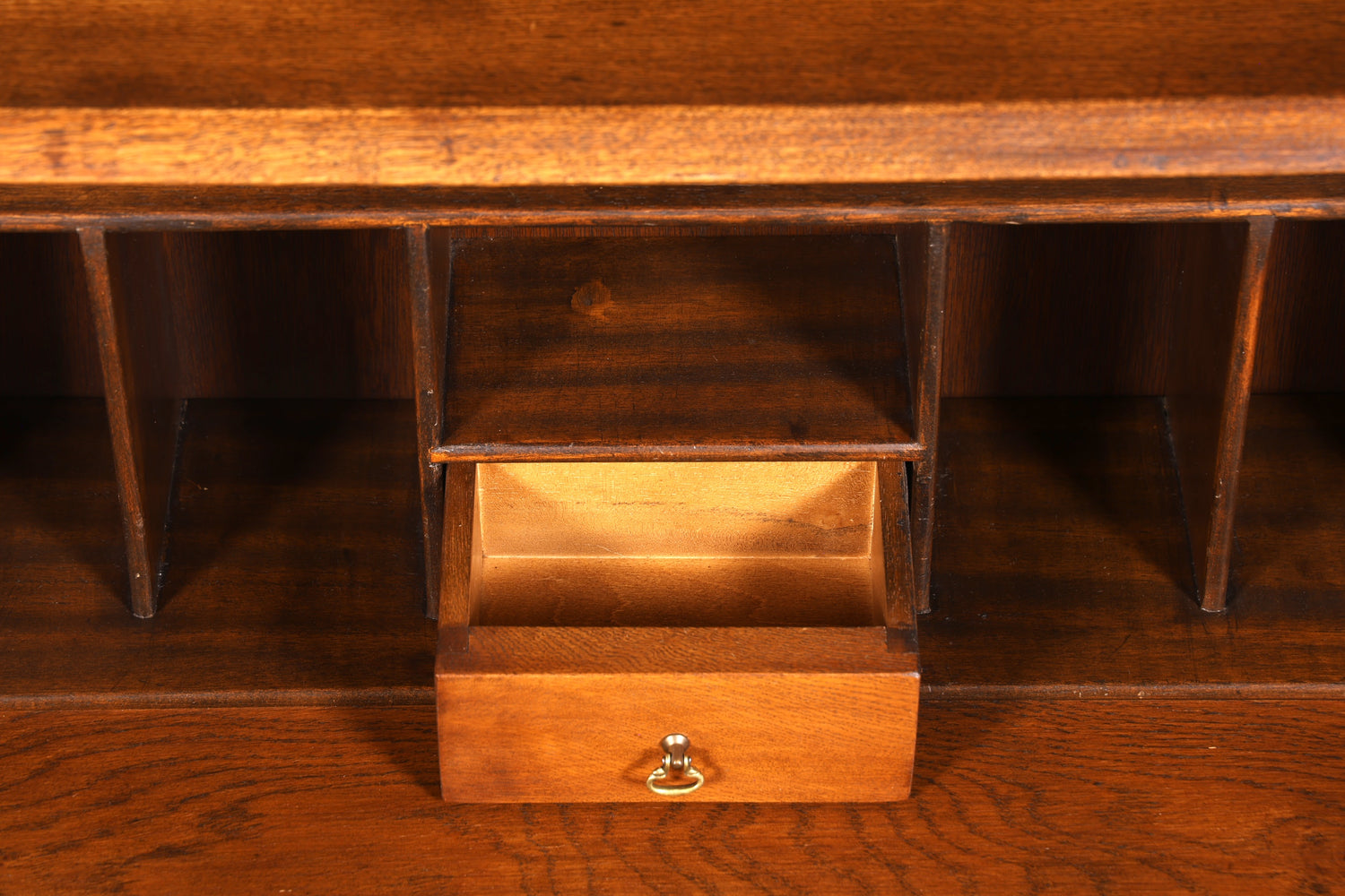 Edler Englischer Sekretär Eiche Holz Reprodux Bürotisch Bevan Funnell Office Table Schreibkommode