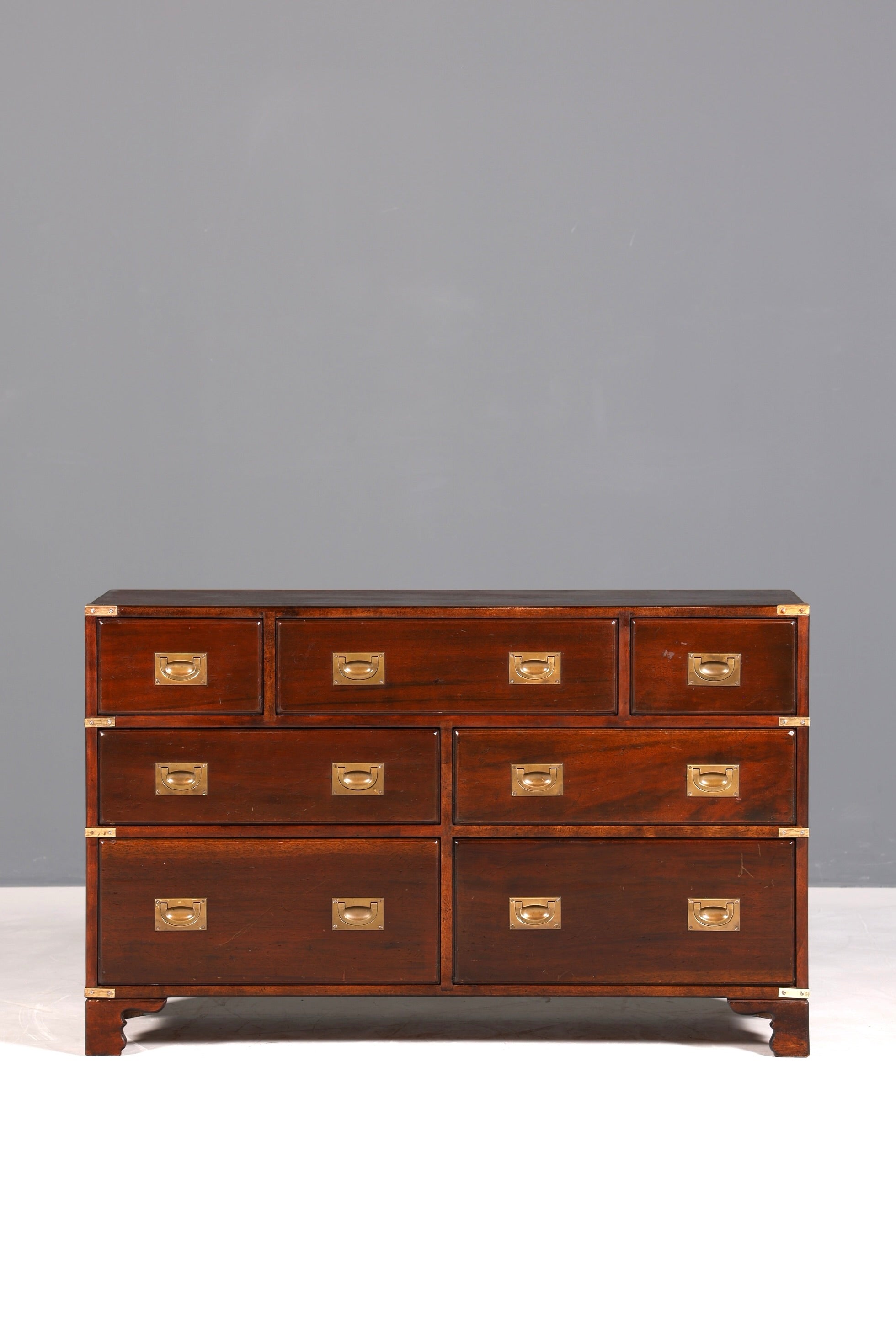 Traumhaftes Maritim Sideboard Englische Schiffs Kommode Englisch Antik Schrank Military Chest