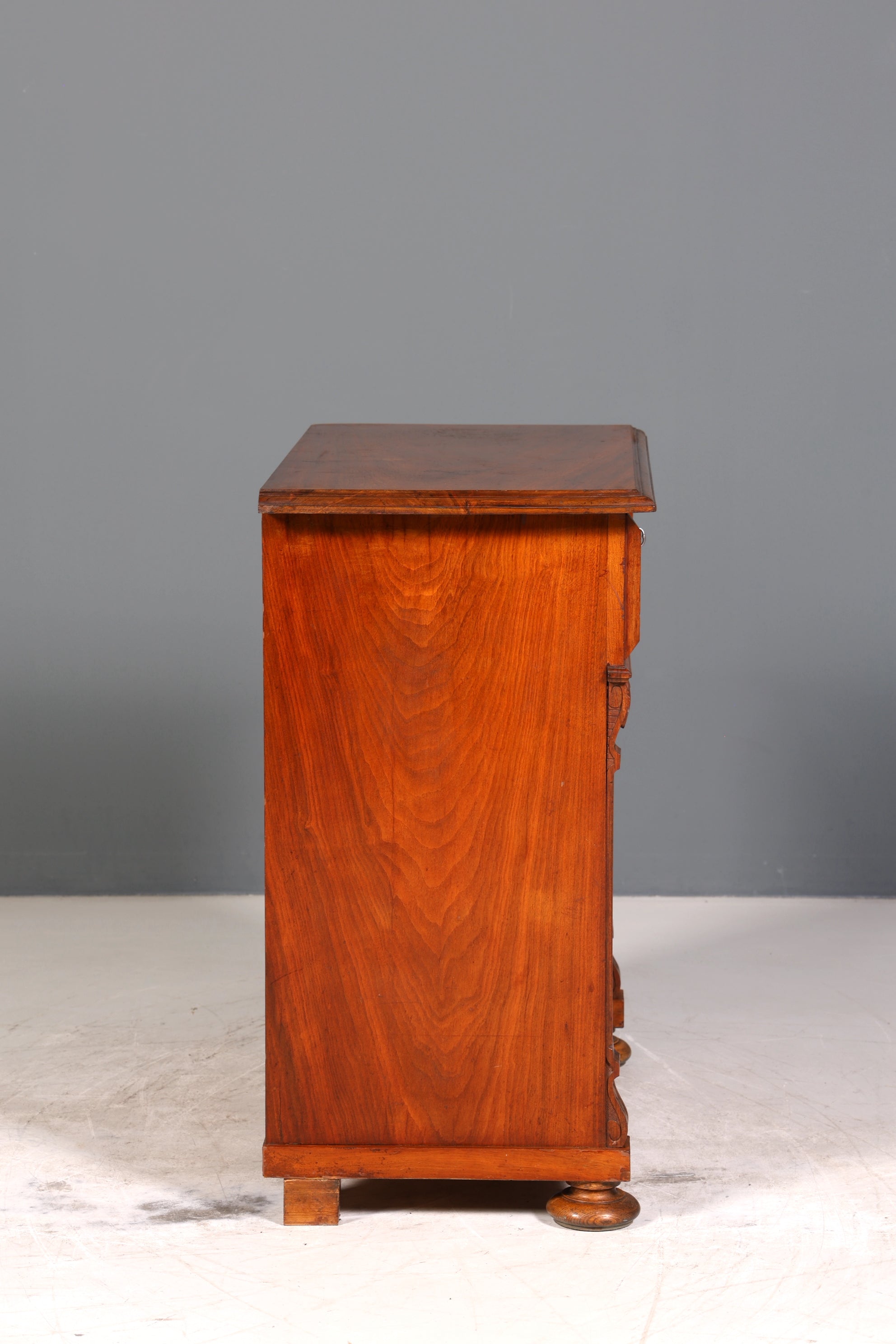 E908 Finish cm, Wunderschöne Gründerzeit Kommode Louis Philippe Nussbaum Schubladen Kommode Sideboard um 1880