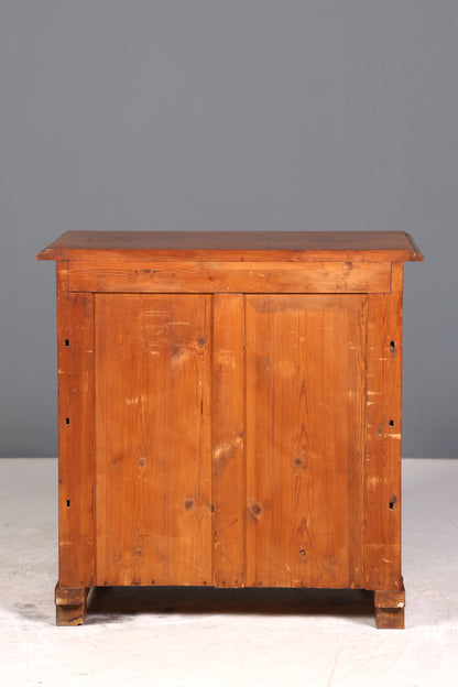 E908 Finish cm, Wunderschöne Gründerzeit Kommode Louis Philippe Nussbaum Schubladen Kommode Sideboard um 1880