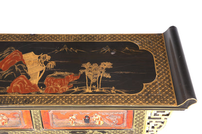 Wunderschöner Chinesische Konsole Altartisch China Tisch mit Asiatischen Motiven Ablagetisch Asia Antik