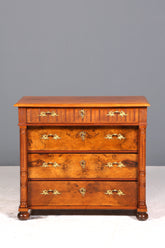 E910 Finish Wunderschöne Gründerzeit Kommode Louis Philippe Nussbaum Schubladen Kommode Sideboard um 1880
