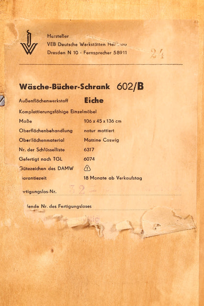 G572 Finish Wunderschöner Mid Century Schrank 60er Jahre Wäscheschrank Aktenschrank Kommode (Kopie 2)