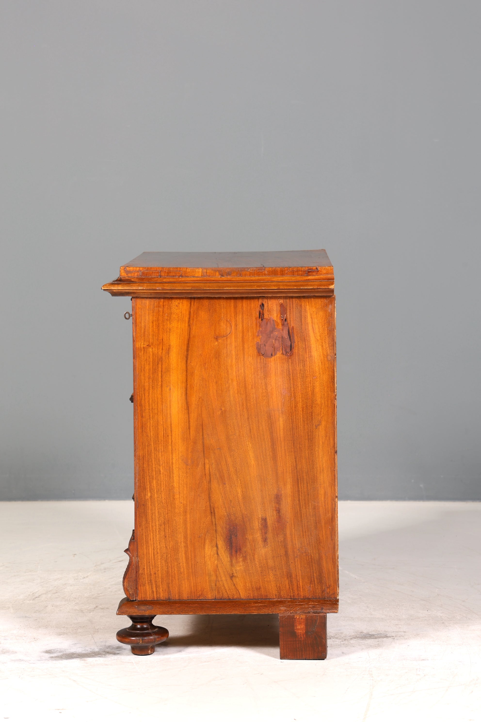 E914 Finish cm Wunderschöne Gründerzeit Kommode Louis Philippe Nussbaum Schubladen Kommode Sideboard um 1880