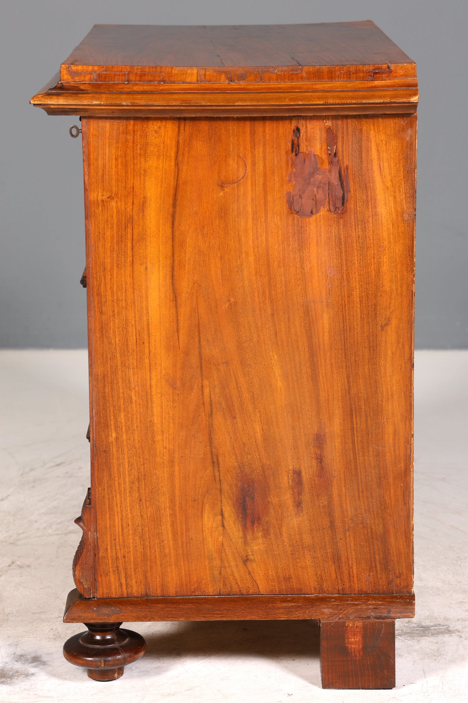 E914 Finish cm Wunderschöne Gründerzeit Kommode Louis Philippe Nussbaum Schubladen Kommode Sideboard um 1880