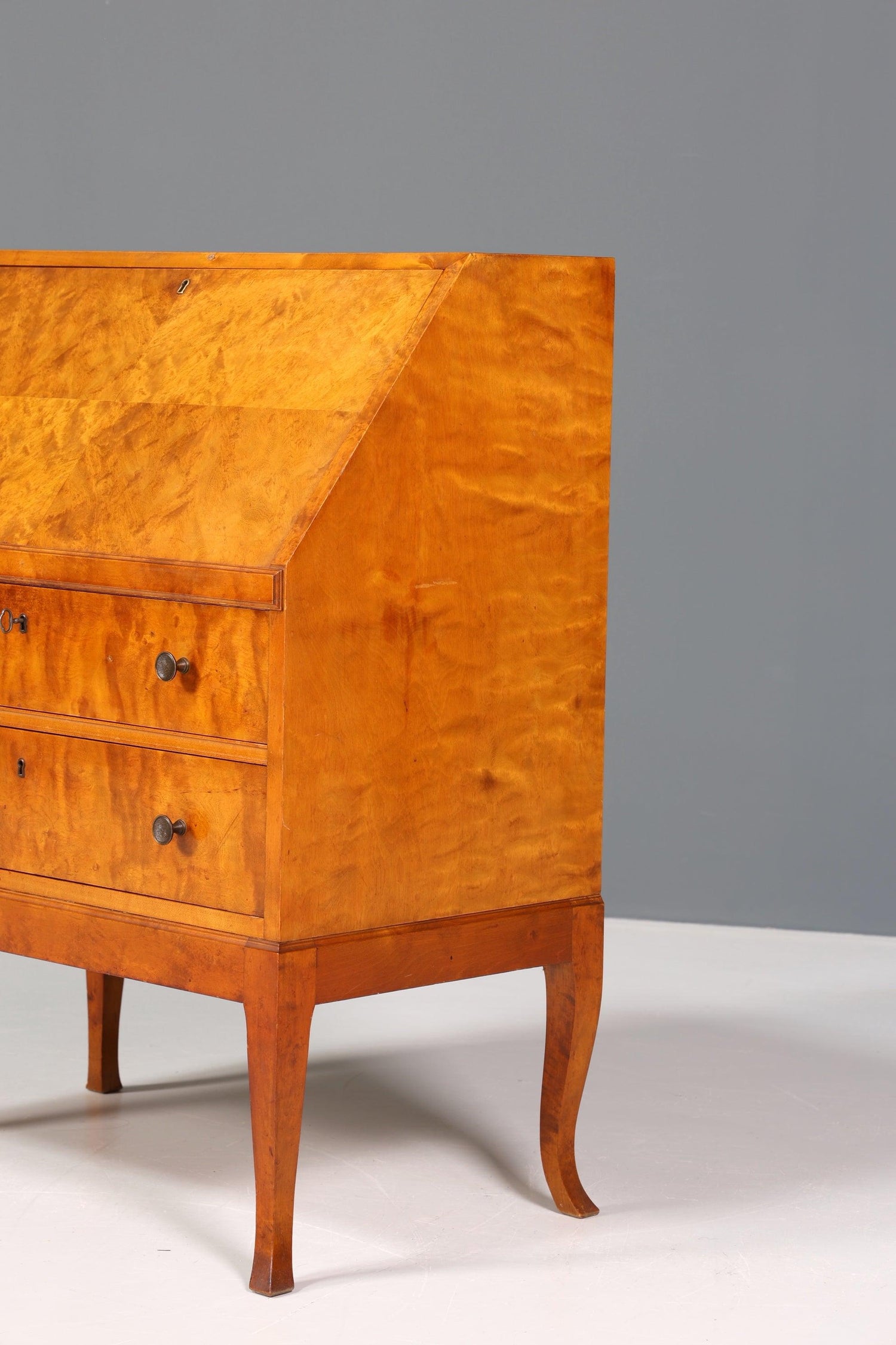 Stilvoller Schwedischer Sekretär um 1930 echt Holz Büro Kommode Schreibkommode