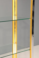 Wunderschönes Bücherregal Design by Renato Zevi Chrome Regal Mid Century Buchablage 1 von 2