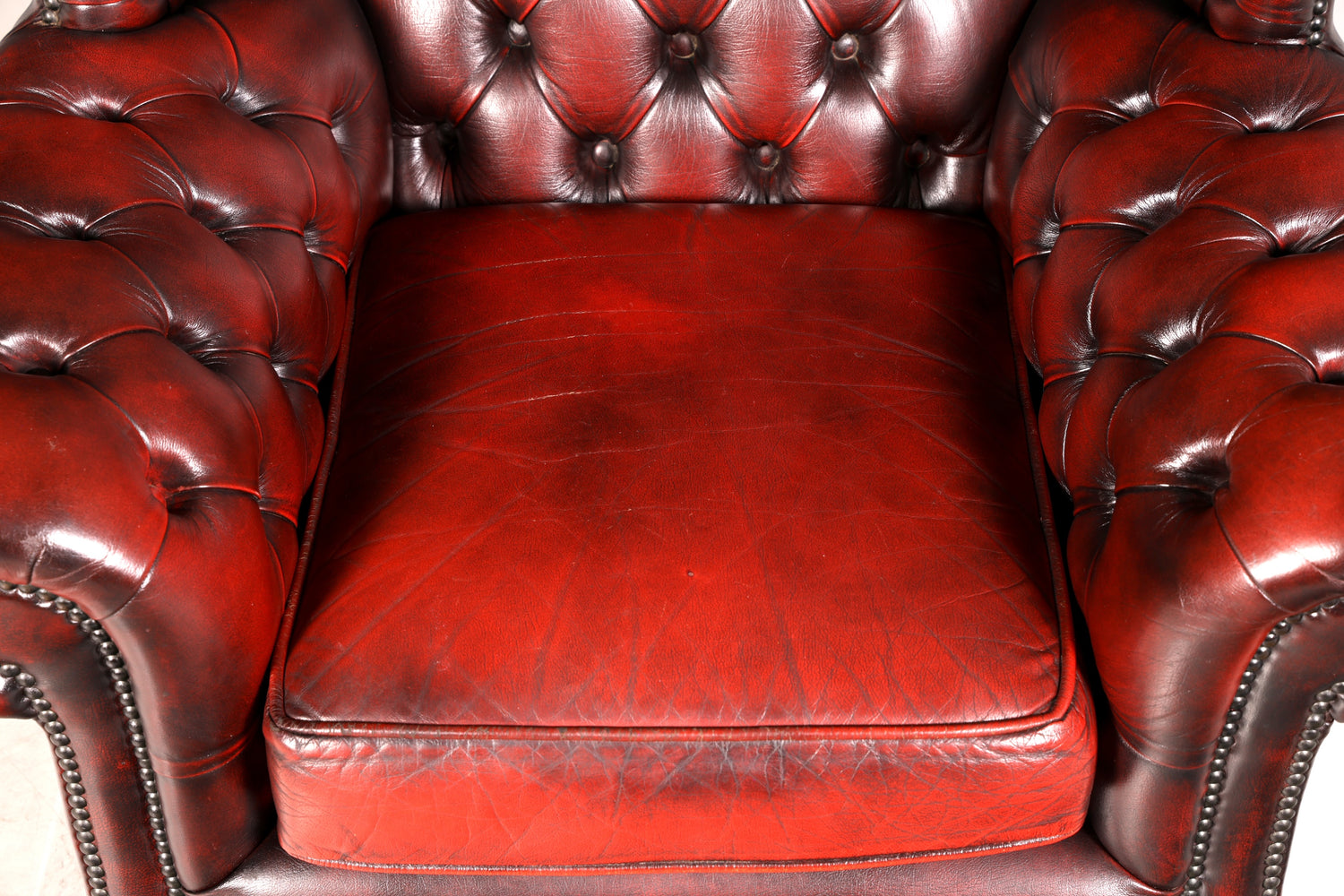 G582 Finish Original Chesterfield Ohrenbacken Sessel Englisch Leder Herrensessel UK Armlehnsessel (Kopie)