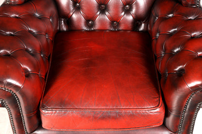 G582 Finish Original Chesterfield Ohrenbacken Sessel Englisch Leder Herrensessel UK Armlehnsessel (Kopie)