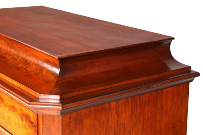 Wunderschöne Louis Philippe Chiffoniere um 1880 Gründerzeit Nussbaum Vertiko Schrank Semainier