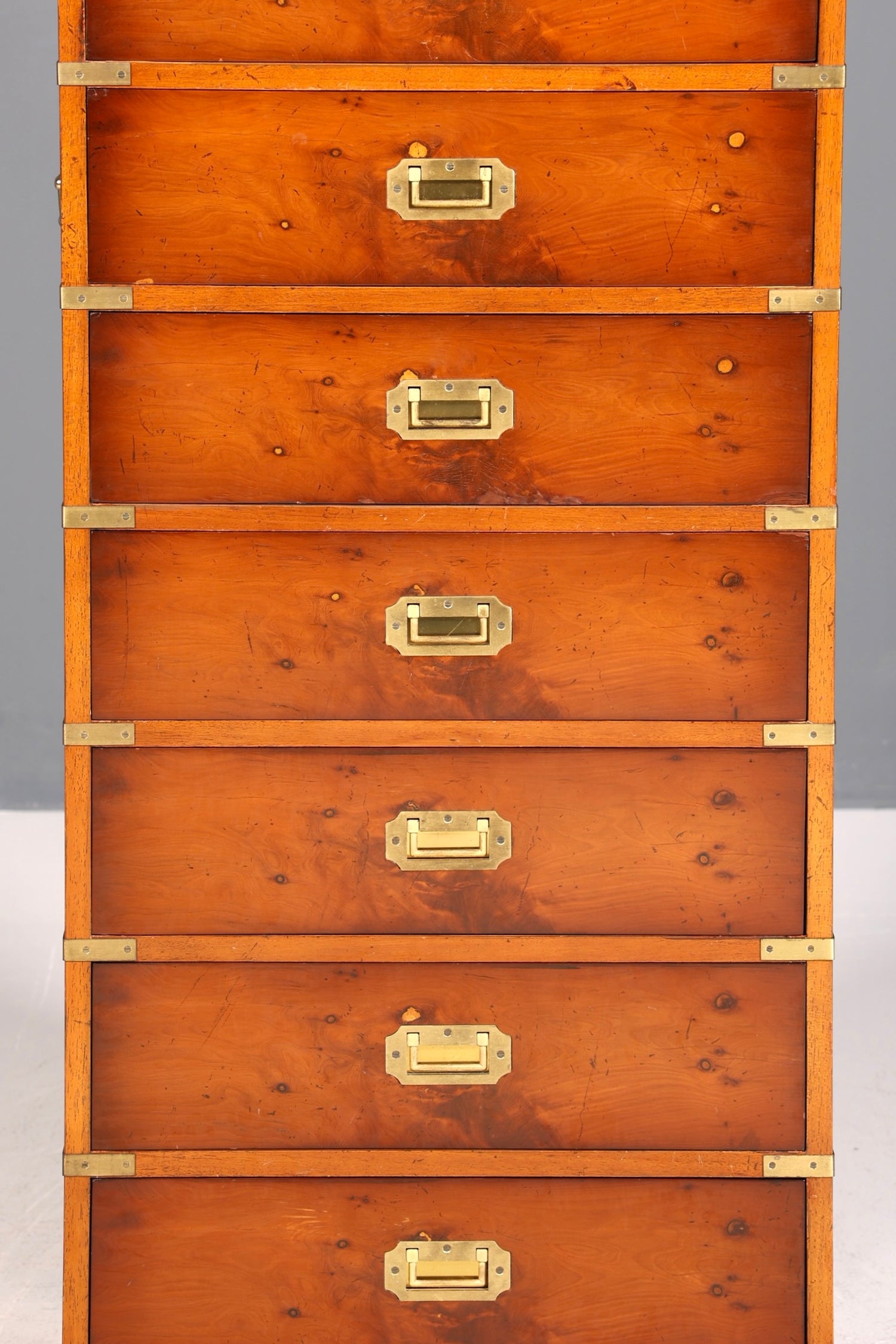 Wunderschöne Maritime Kommode Englisch Vertiko Military Chest Schrank Schubladenkommode