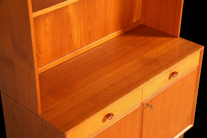 Wunderschönes Mid Century Regal Danish Design Teak Holz Schrank Retro Bücherregal Kommode 1 von 2