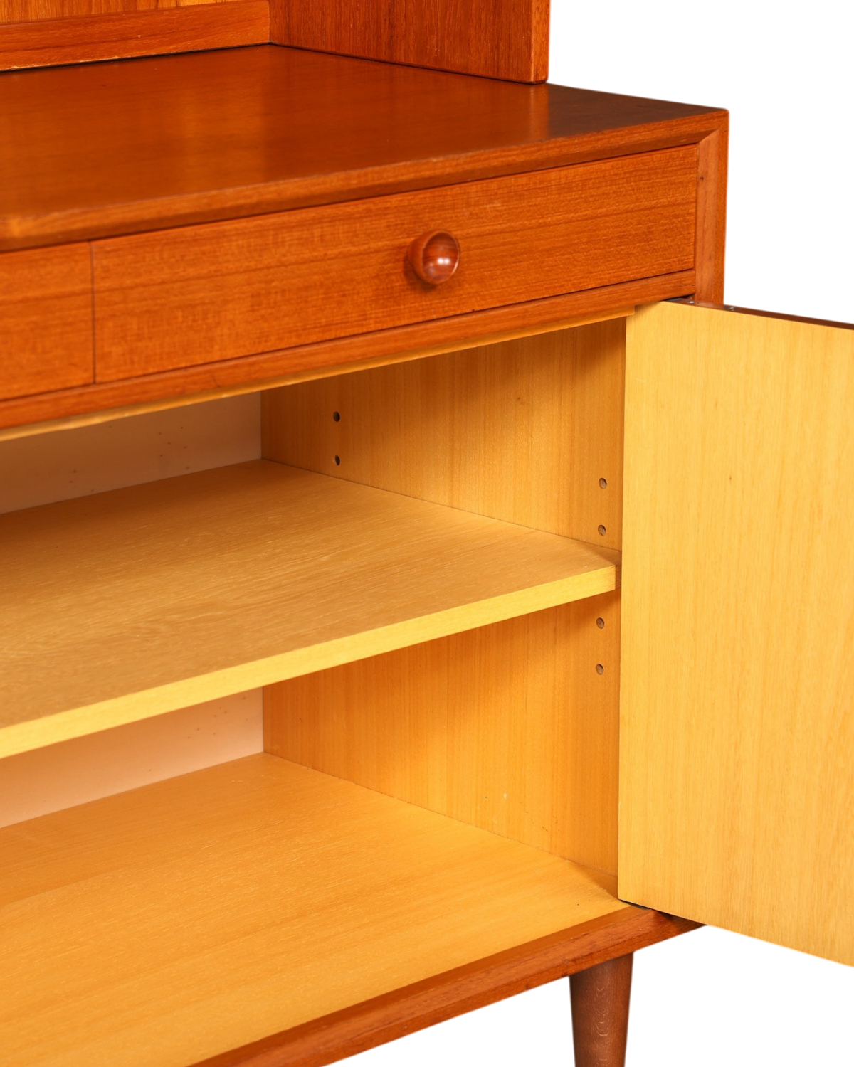 Wunderschönes Mid Century Regal Danish Design Teak Holz Schrank Retro Bücherregal Kommode 1 von 2