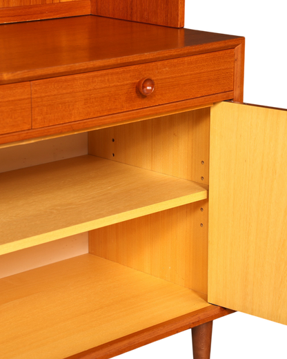 Wunderschönes Mid Century Regal Danish Design Teak Holz Schrank Retro Bücherregal Kommode 1 von 2