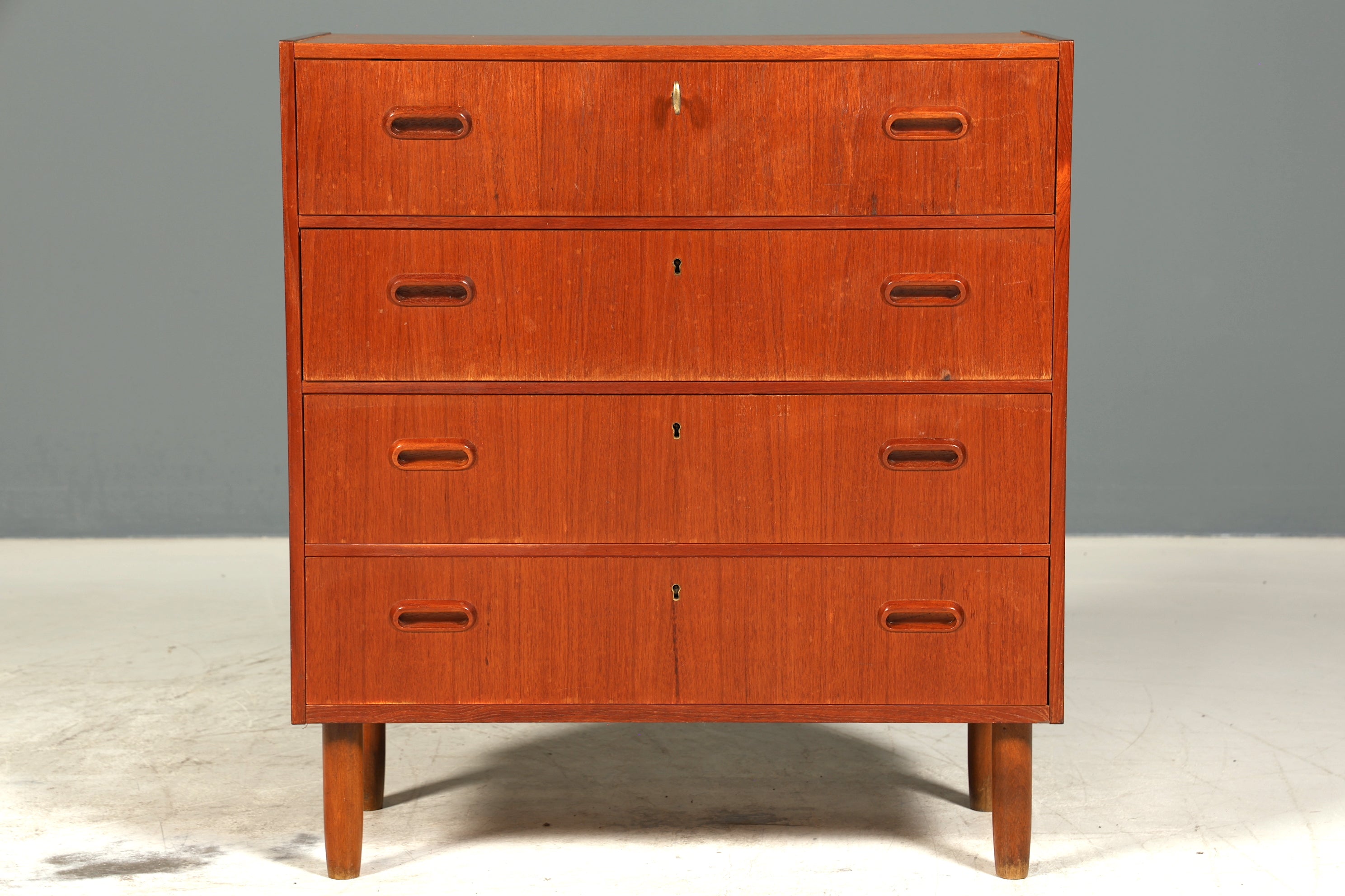 Wunderschöne Mid Century Kommode Teak Holz Sideboard Vintage Schubladen Kommode Wäschekommode
