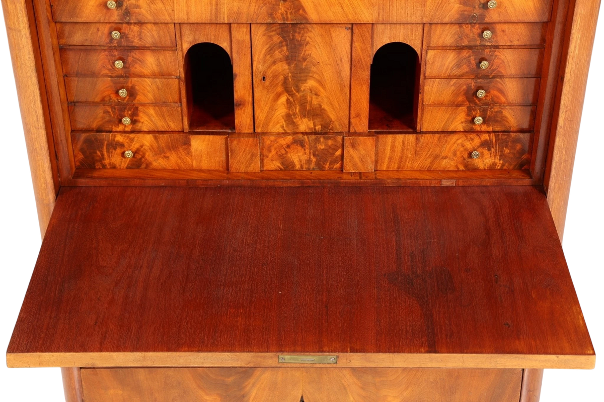 Stilvoller Louis Philippe Sekretär Vertiko Gründerzeit Kommode um 1880 Office