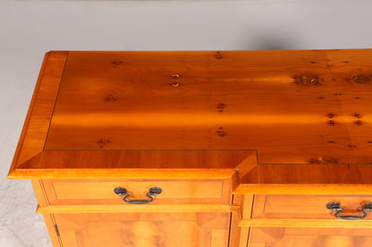 Wunderschönes Englisches Sideboard Eibe Schrank Antik Stil Buffetschrank Kommode